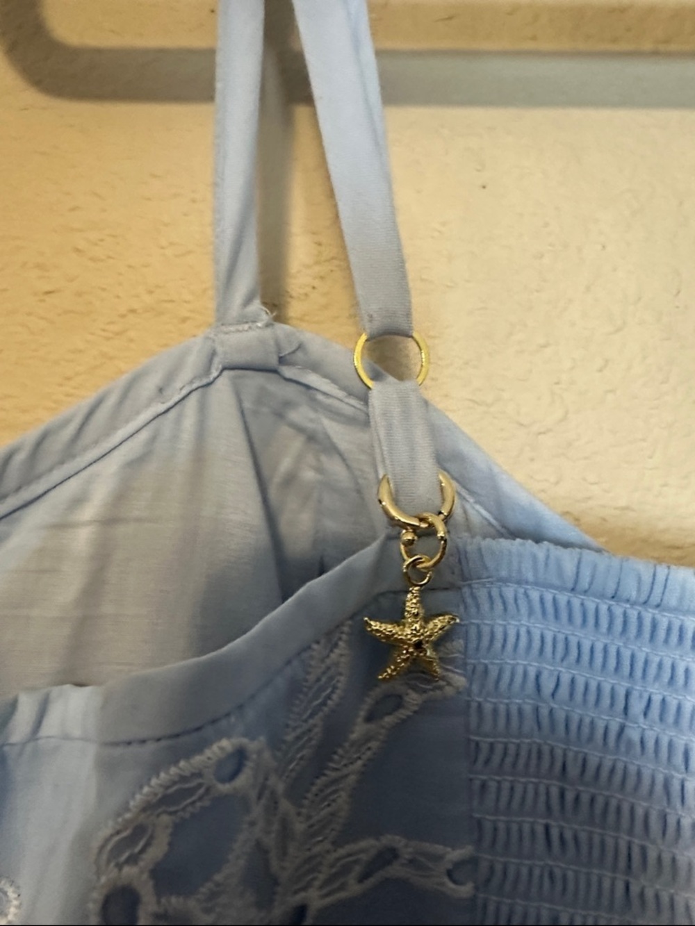 Lilly Pulitzer Pale Blue Eyelet Midi Dress - Picture 10 of 11